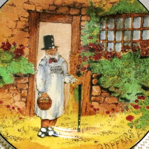 Royal Doulton "Gaffers" Series Ware 7.5" Plate Collectors Cabinet #4210 - Picture 2 of 7